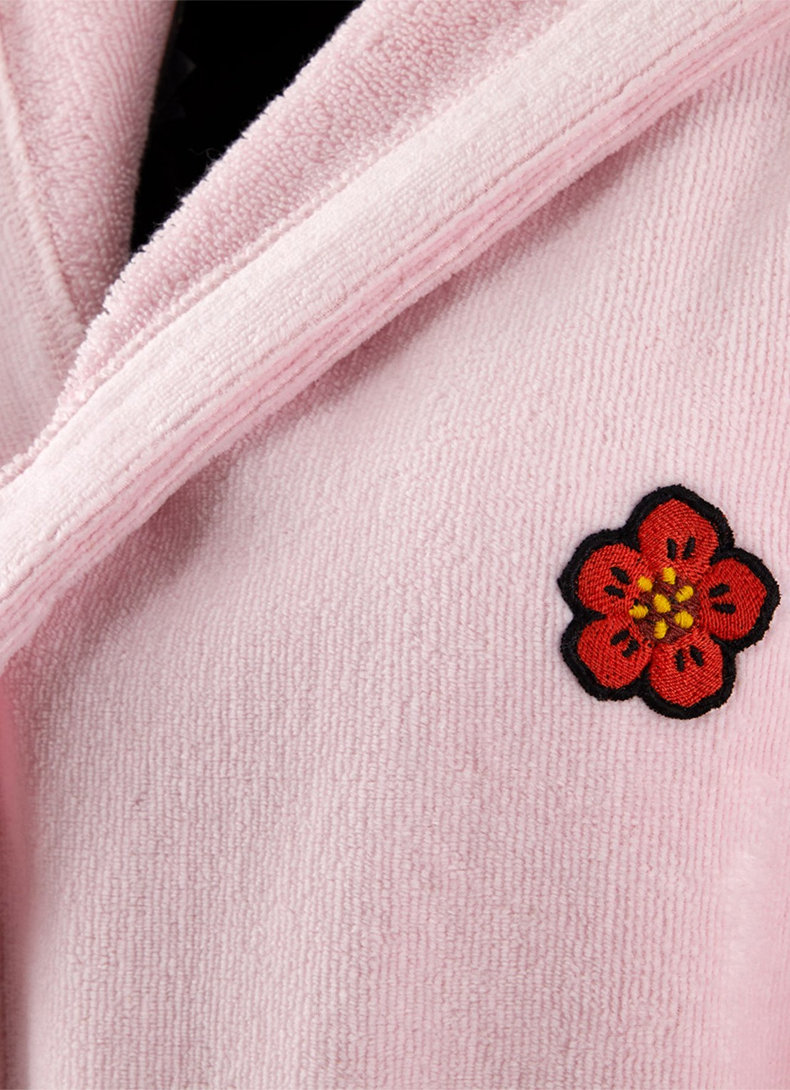 KENZO K Boke badjas van  katoen - unisex - achterkant 4 lichtroze