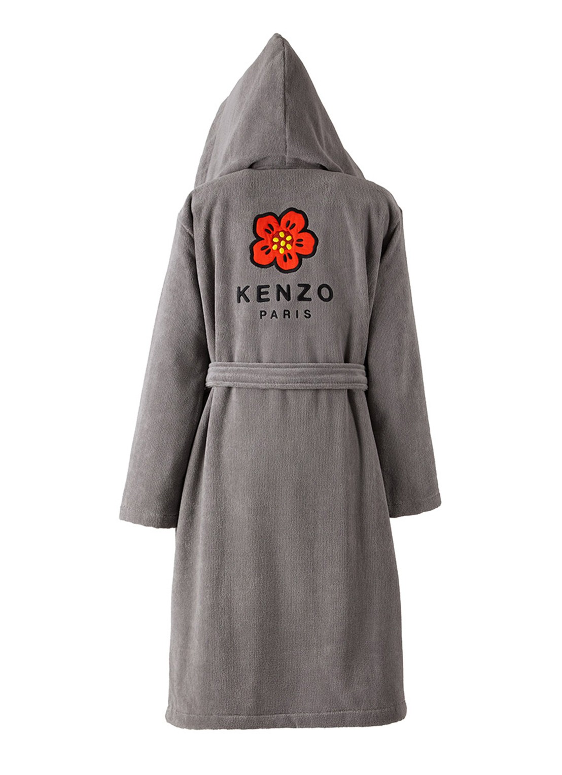 KENZO K Boke badjas van  katoen - unisex - voorkant 3 grijs