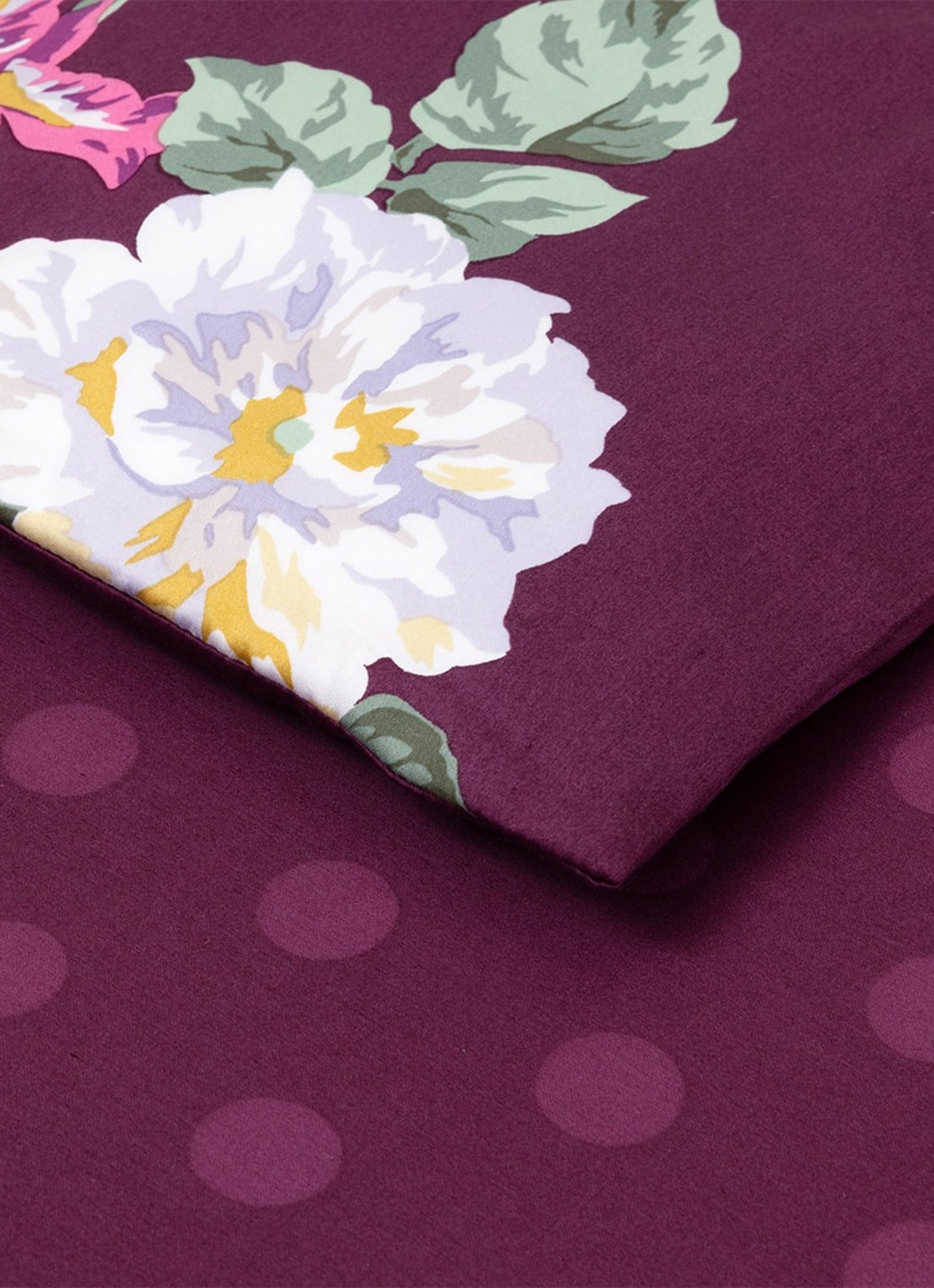 KENZO K Bouquet dekbedovertrek - exclusief kussenslopen - detail 3 aubergine