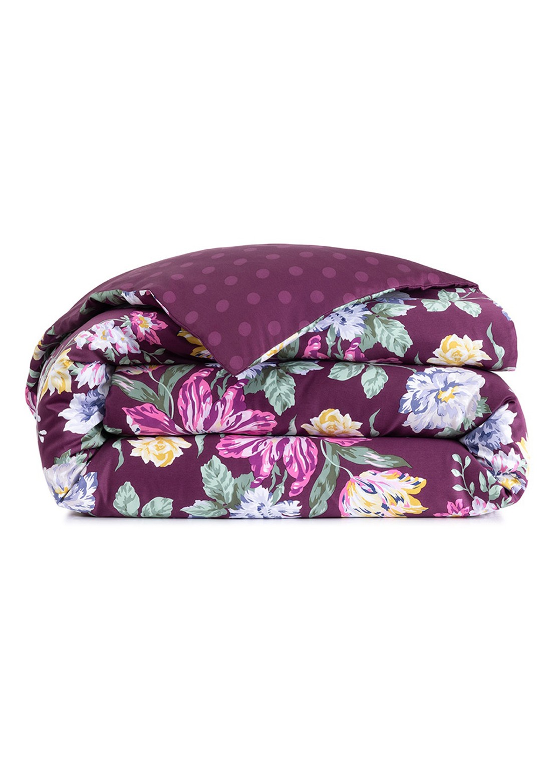 KENZO K Bouquet dekbedovertrek - exclusief kussenslopen - voorkant 3 aubergine