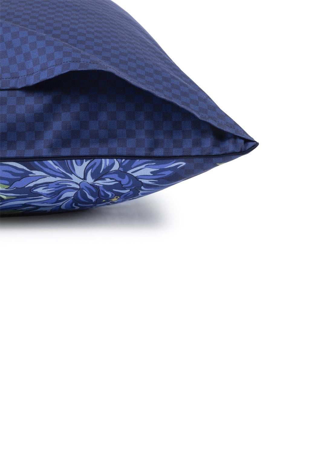 KENZO K Dahlia kussensloop - detail 4 blauw