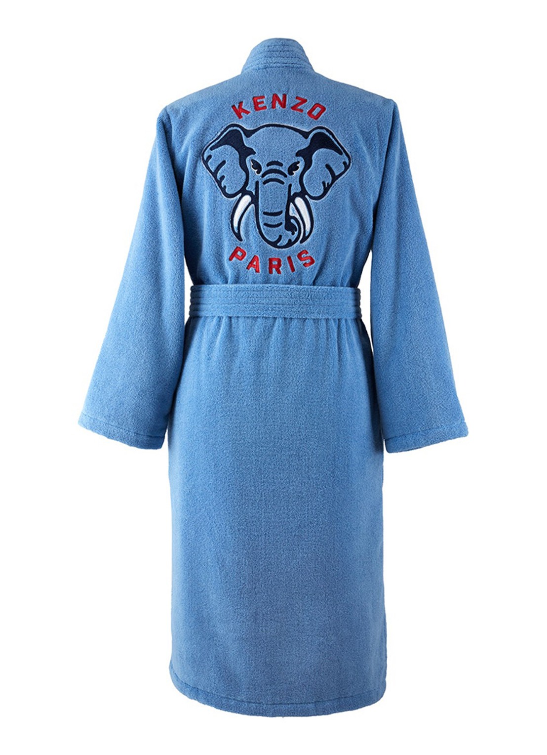 KENZO K Elephant badjas met borduring - achterkant 3 blauw