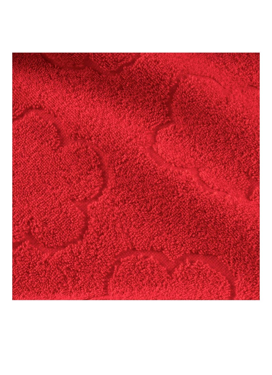 KENZO K Hanadot badlaken 90 x 150 cm - voorkant 2 koraalrood