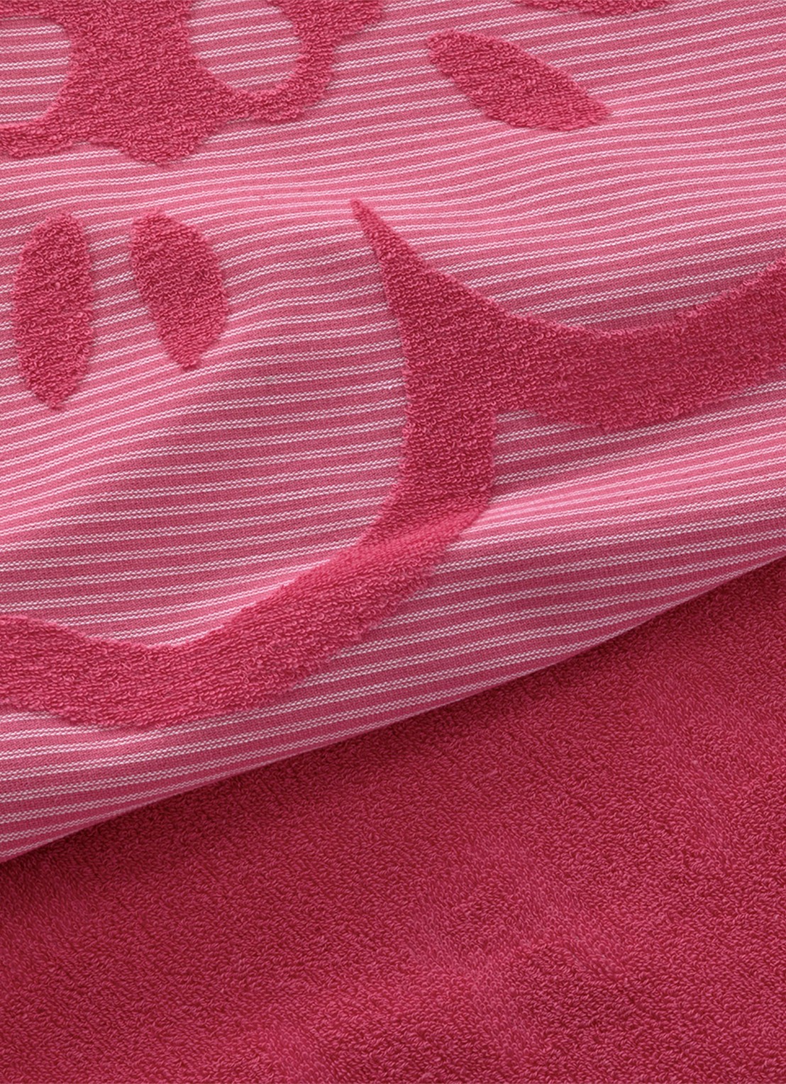KENZO K Hanko strandlaken 90 x 160 cm - achterkant roze