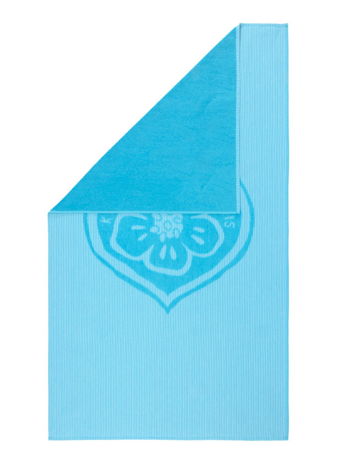 KENZO K Heart strandlaken - 90 x 160 cm - achterkant 4 blauw