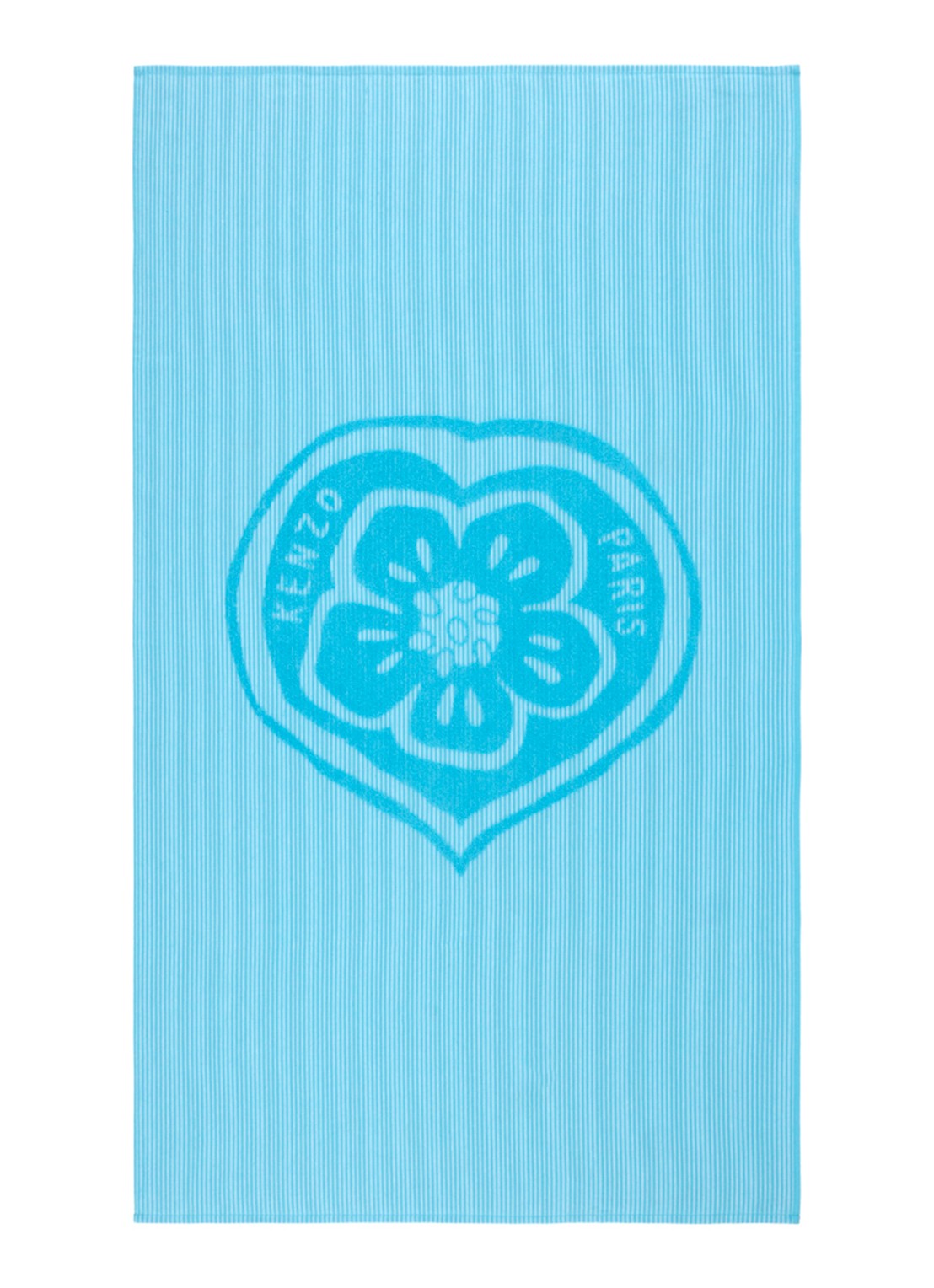 KENZO K Heart strandlaken - 90 x 160 cm - voorkant 2 blauw