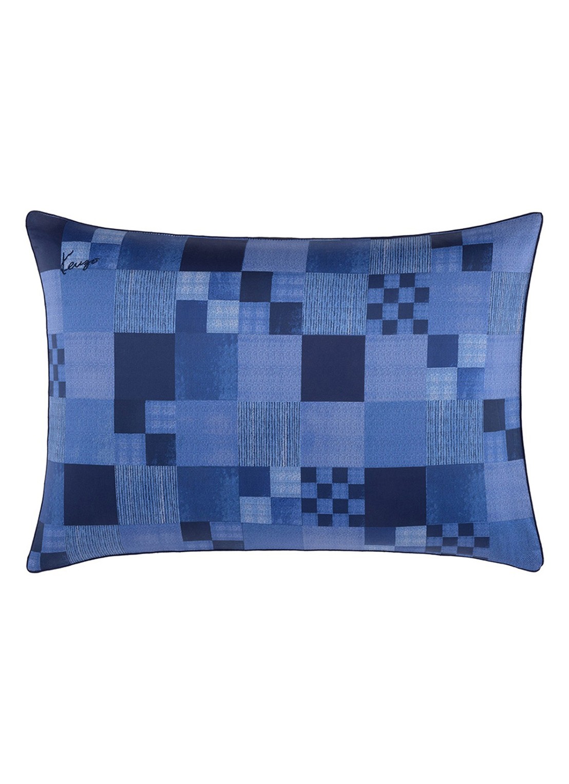 KENZO K Indigo kussensloop 120TC - voorkant 4 blauw