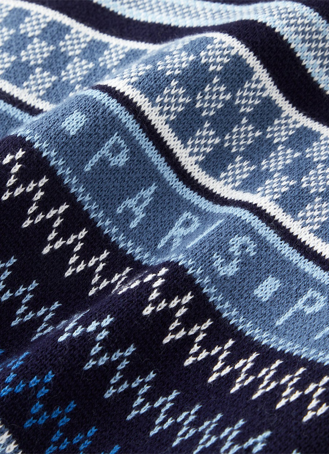 KENZO K Jakado plaid 130 x 170 cm - detail donkerblauw