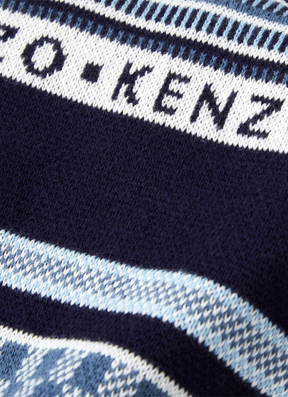 KENZO K Jakado plaid 130 x 170 cm - detail 2 donkerblauw