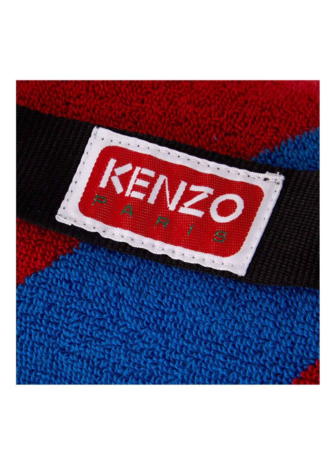 KENZO K Label strandlaken - 500gr/m2 - 90 x 160 cm  - detail rood