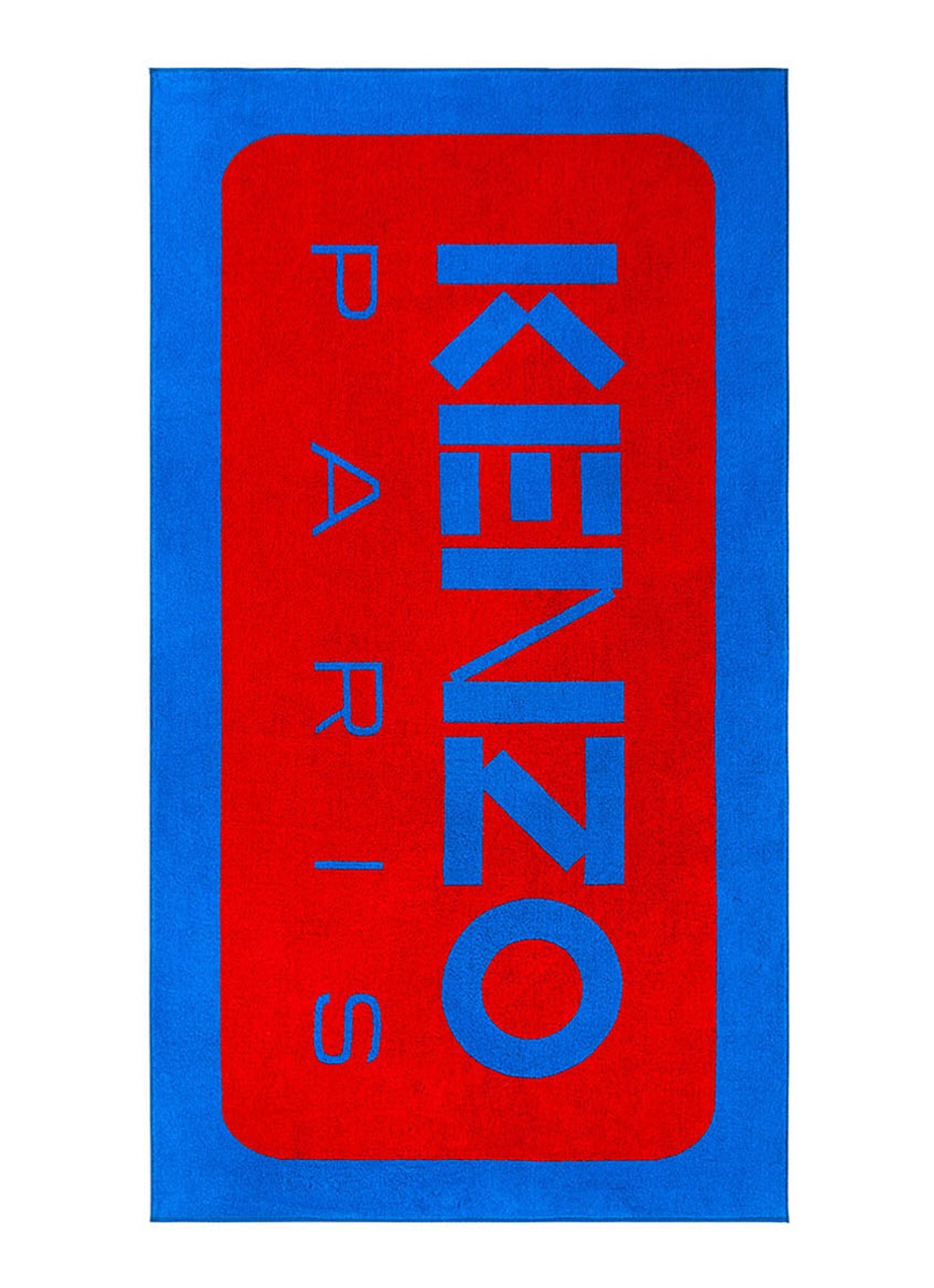 KENZO K Label strandlaken - 500gr/m2 - 90 x 160 cm  - voorkant 5 rood