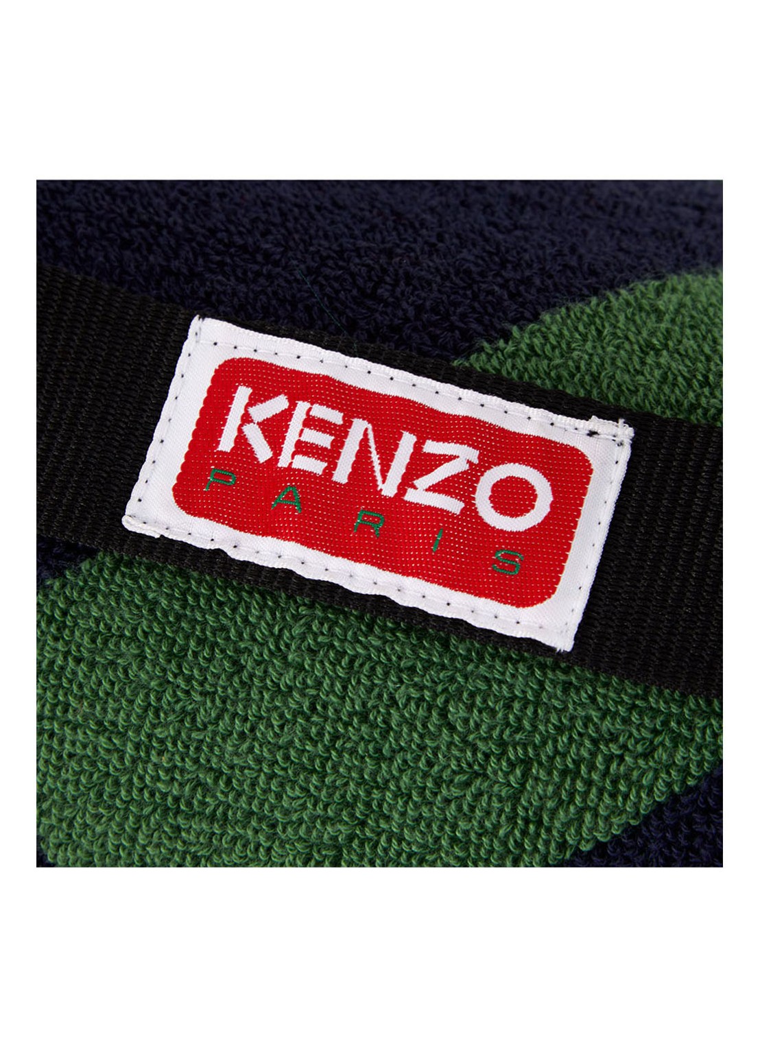 KENZO K Label strandlaken - 500gr/m2 - 90 x 160 cm  - detail groen