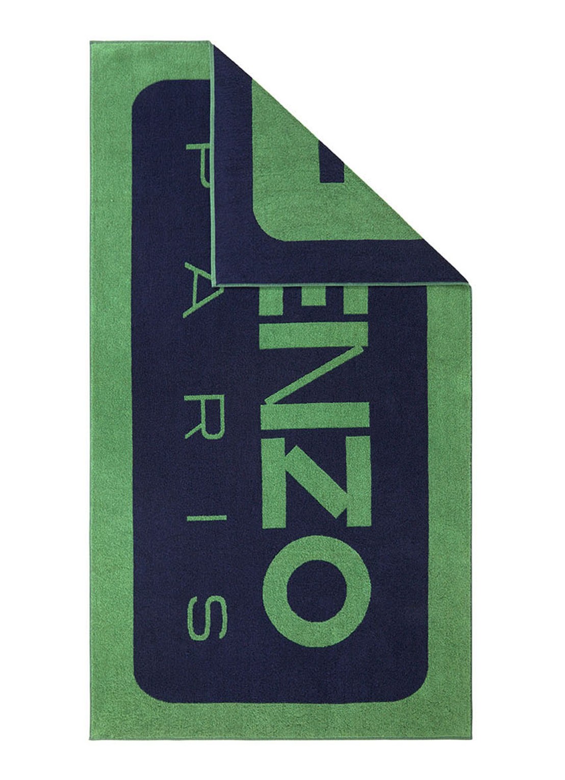 KENZO K Label strandlaken - 500gr/m2 - 90 x 160 cm  - detail 3 groen