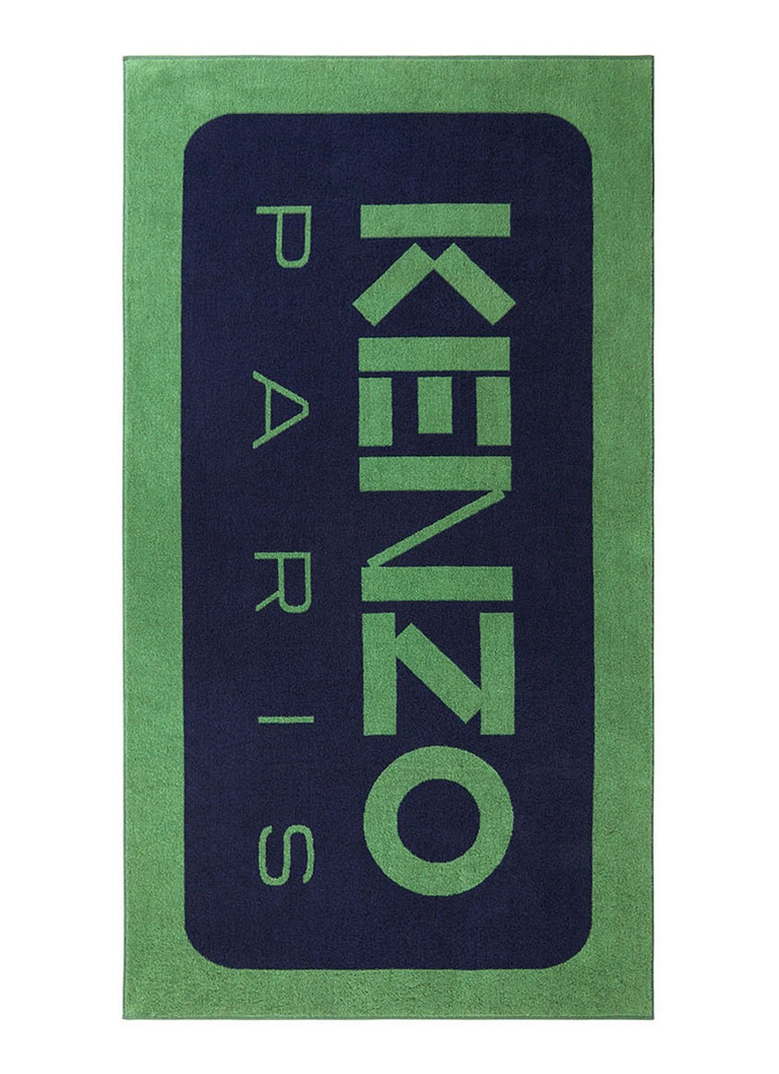 KENZO K Label strandlaken - 500gr/m2 - 90 x 160 cm  - voorkant 6 groen