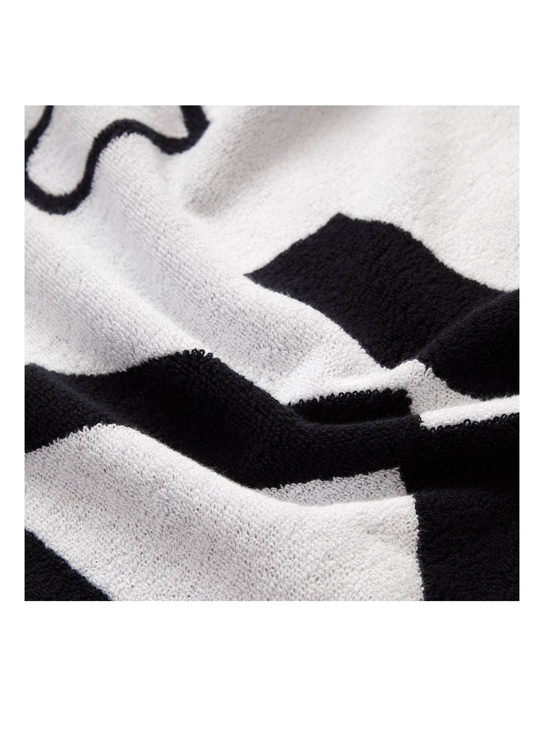 KENZO K Label strandlaken - 500gr/m2 - 90 x 160 cm  - achterkant zwart