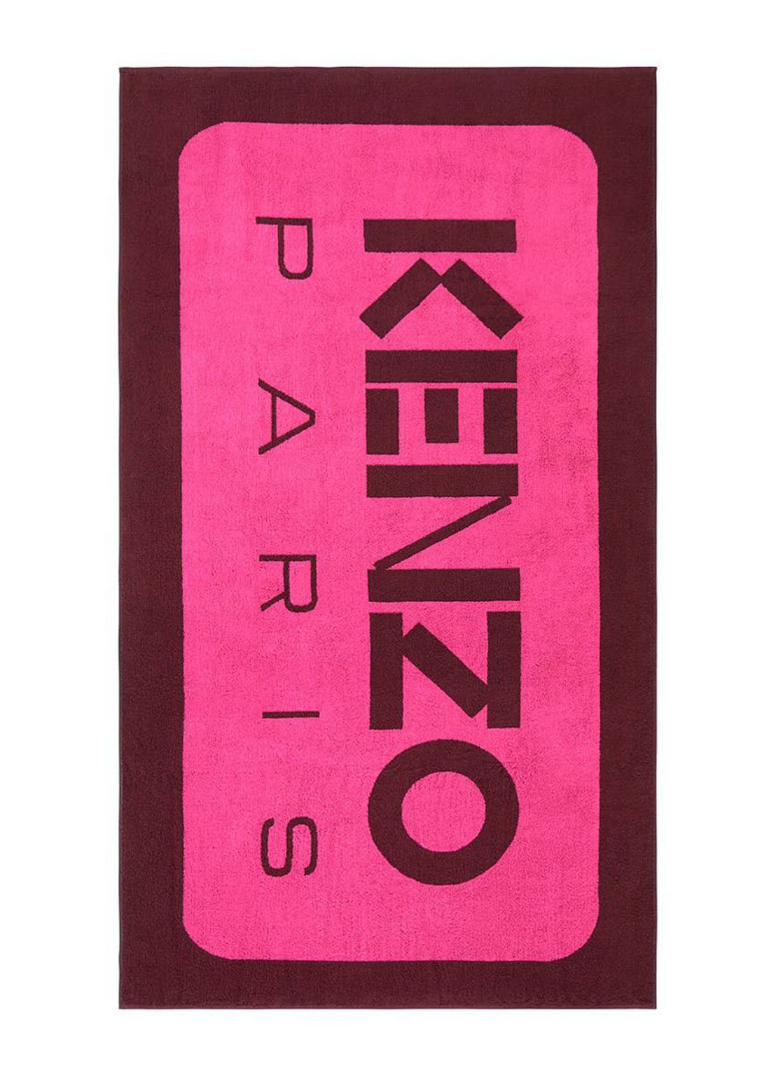 KENZO K Label strandlaken - 500gr/m2 - 90 x 160 cm  - voorkant roze