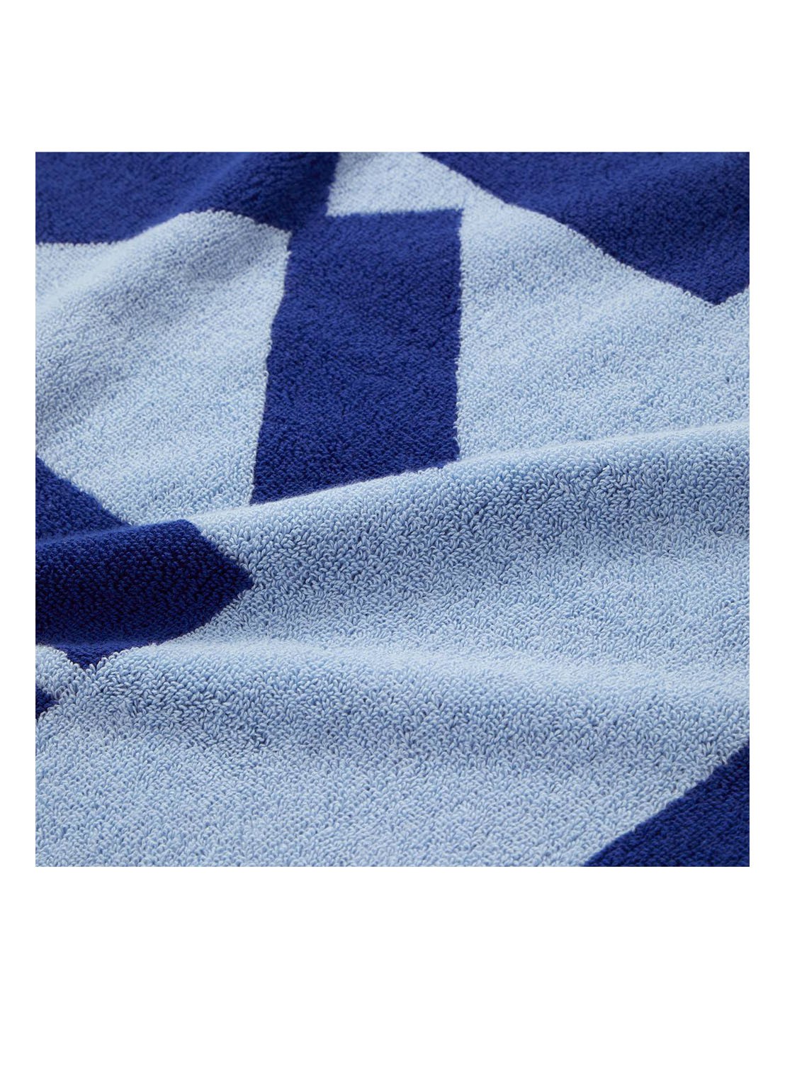 KENZO K Label strandlaken - 500gr/m2 - 90 x 160 cm  - achterkant kobaltblauw