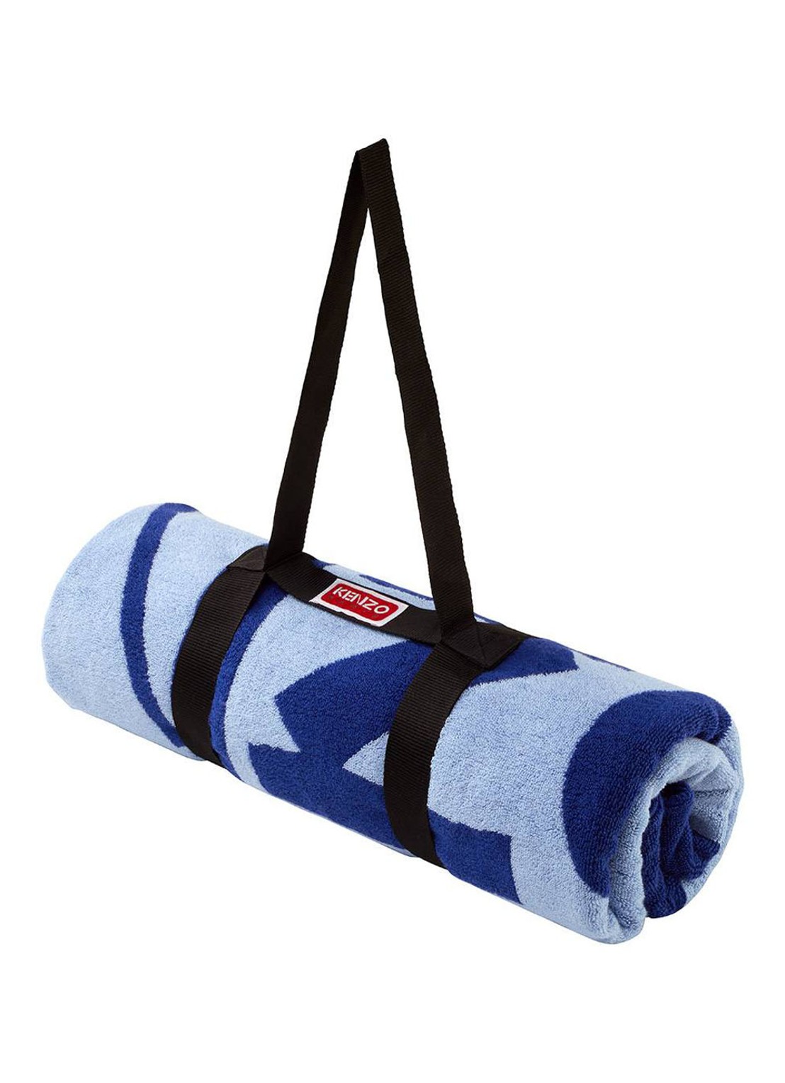 KENZO K Label strandlaken - 500gr/m2 - 90 x 160 cm  - detail 2 kobaltblauw