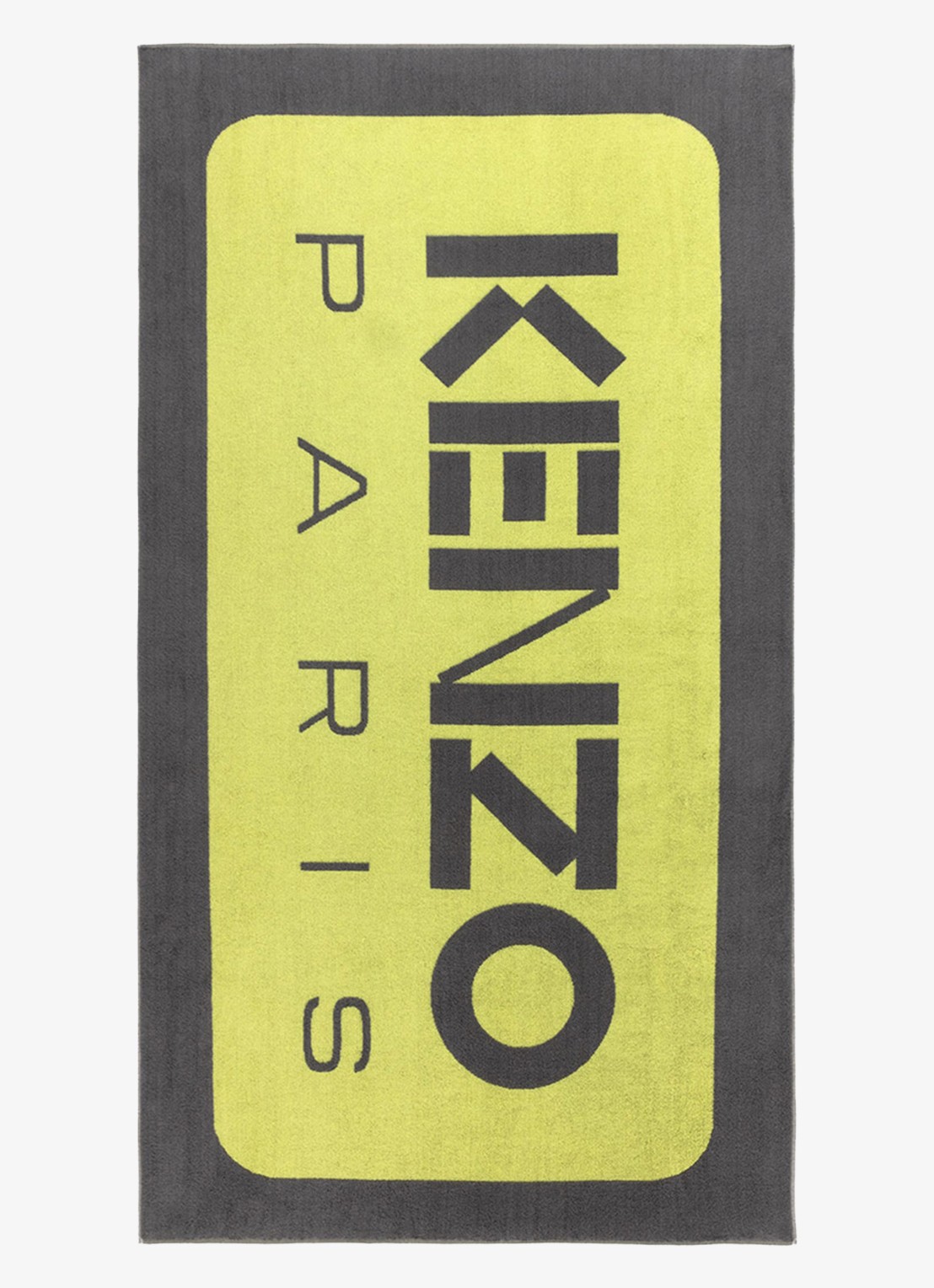 KENZO K Label strandlaken - 500gr/m2 - 90 x 160 cm  - voorkant geel