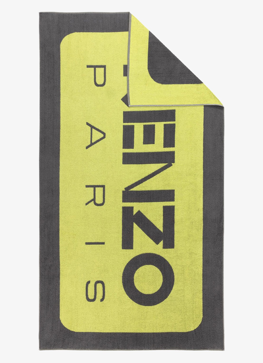 KENZO K Label strandlaken - 500gr/m2 - 90 x 160 cm  - voorkant 2 geel