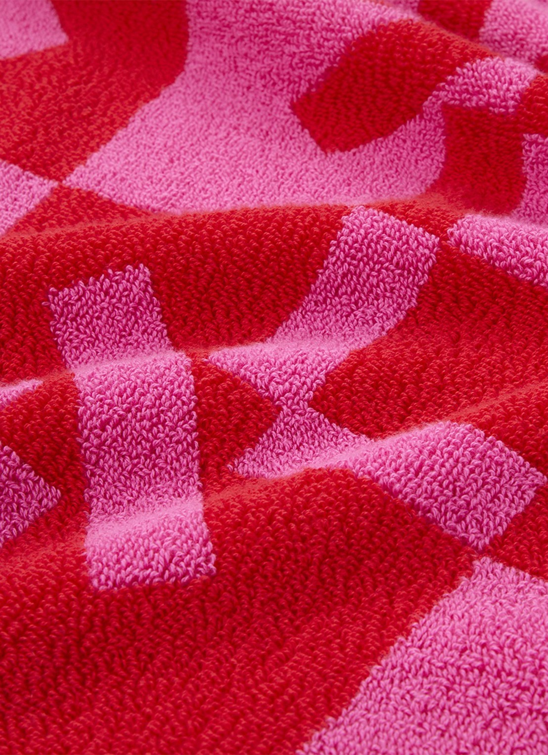 KENZO K Monogram strandlaken - 500 gr/m² - 90 x 160 cm - detail rood