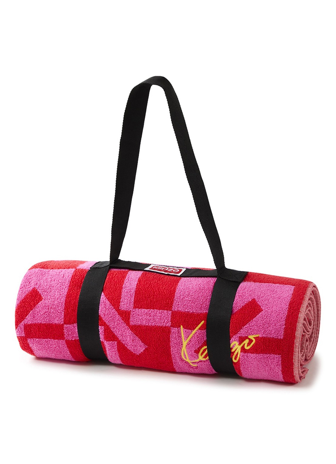 KENZO K Monogram strandlaken - 500 gr/m² - 90 x 160 cm - detail 2 rood