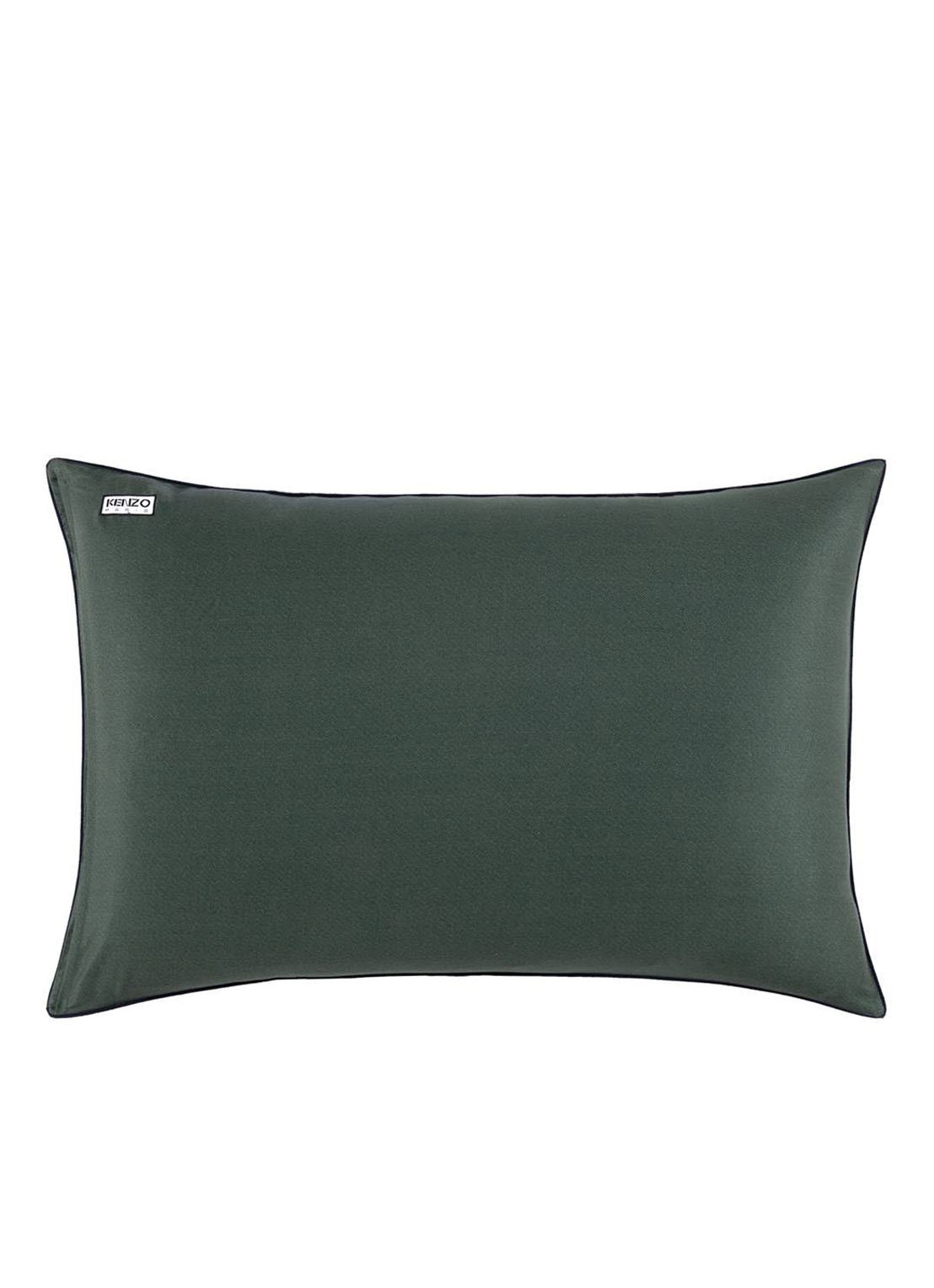KENZO K Pansa kussensloop 120TC - voorkant 2 donkergroen