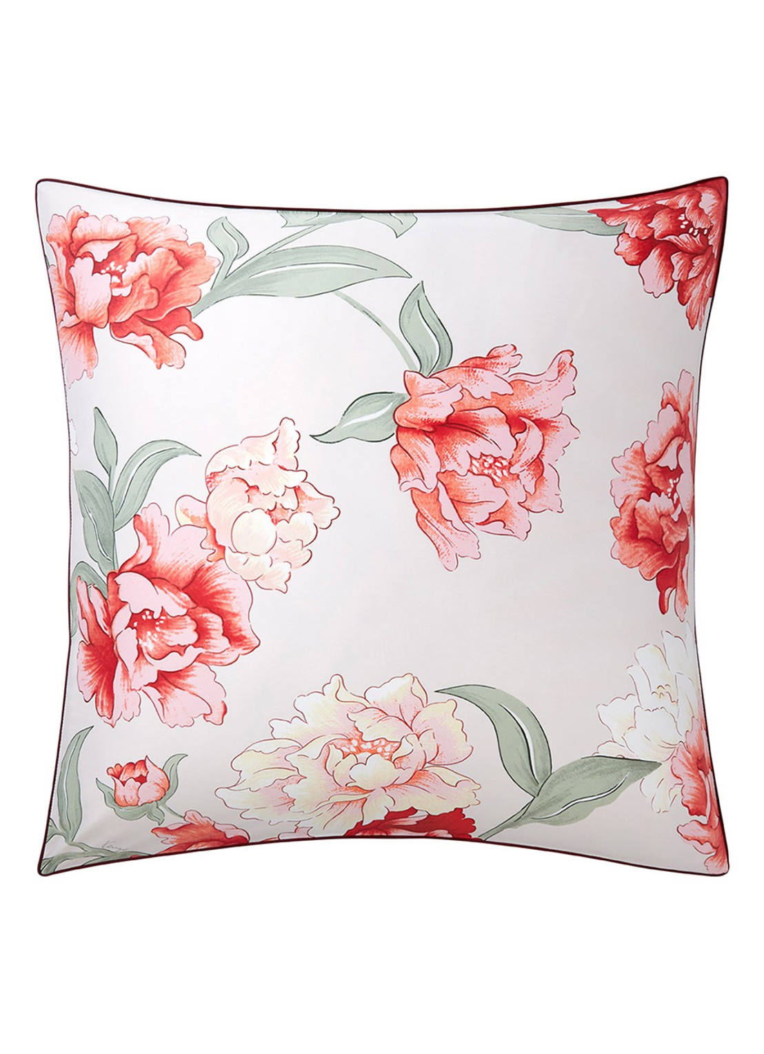 KENZO K Peony kussensloop - voorkant 2 rood