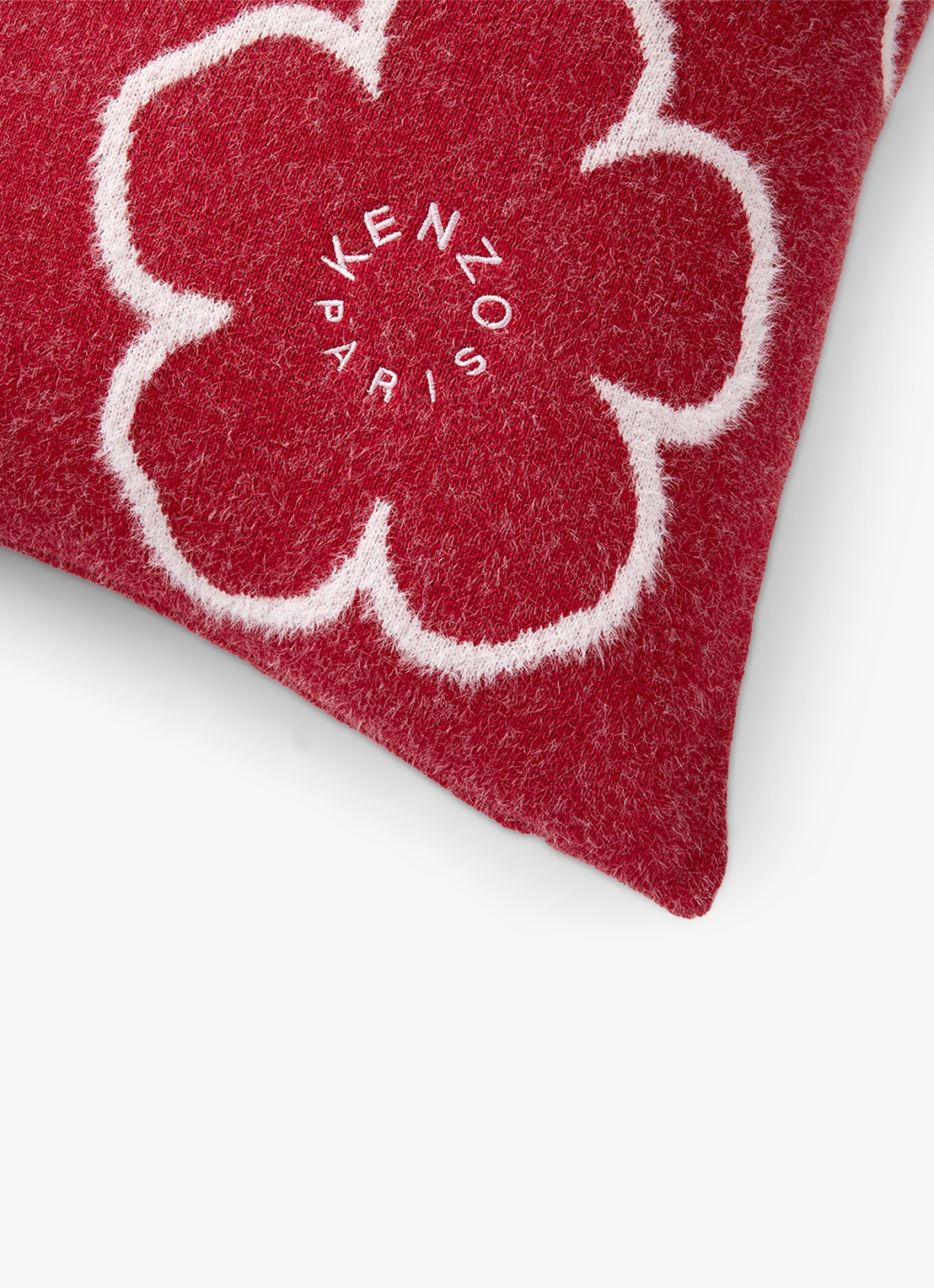KENZO K Popboke sierkussenhoes 45 x 45 cm - achterkant 3 rood