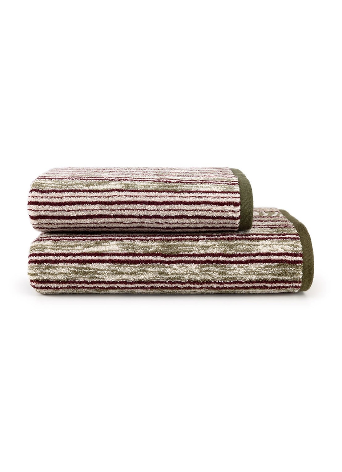 KENZO K Stripe badlaken - 90 x 150 cm - voorkant 2 beige