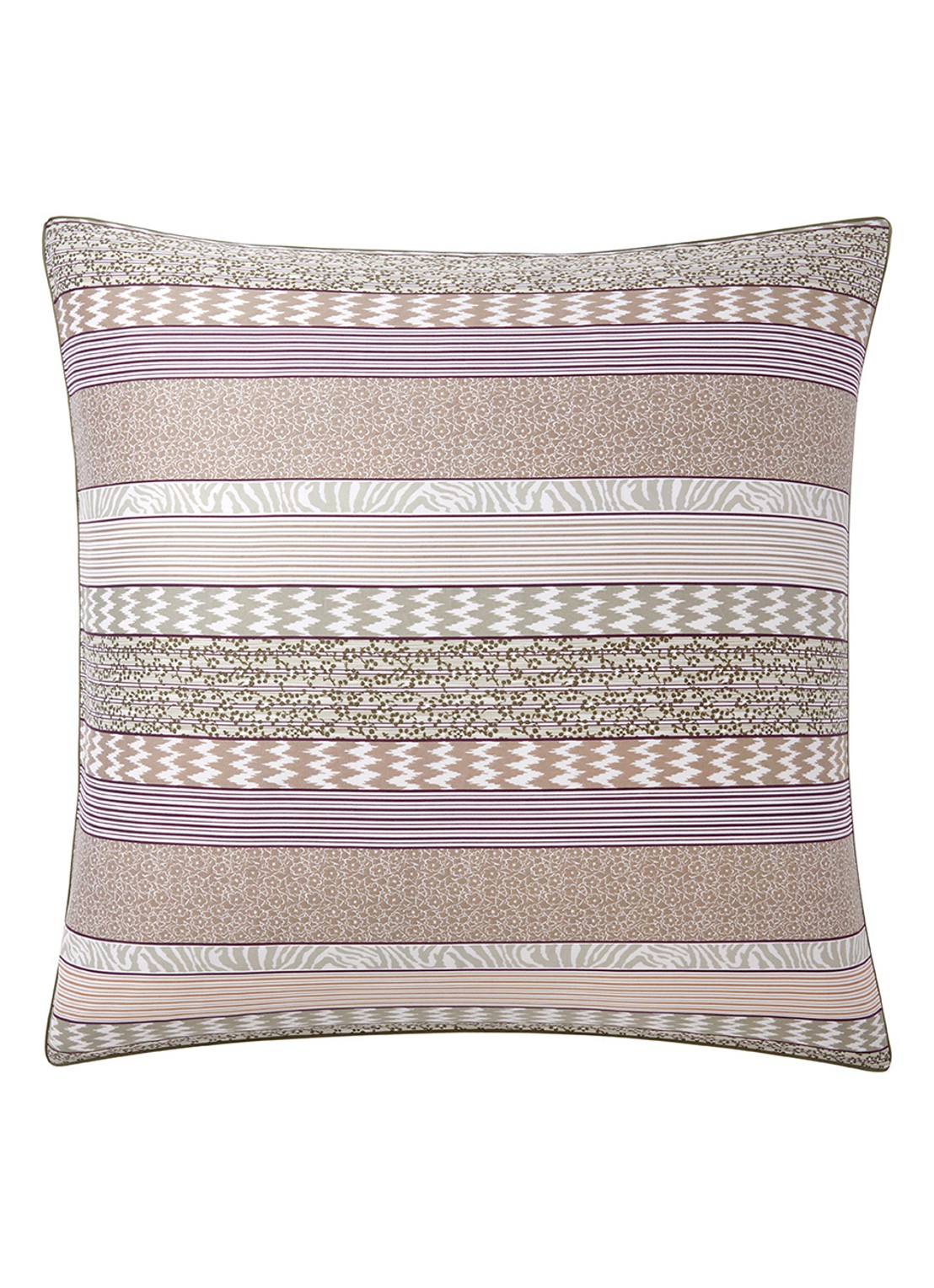 KENZO K Stripe kussensloop - voorkant gebroken wit