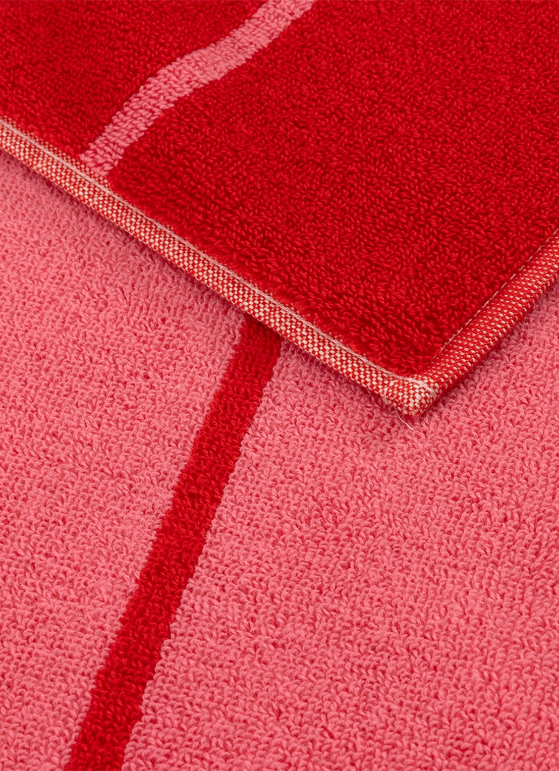 KENZO K Tatami strandlaken 90 x 170 cm - achterkant 2 rood