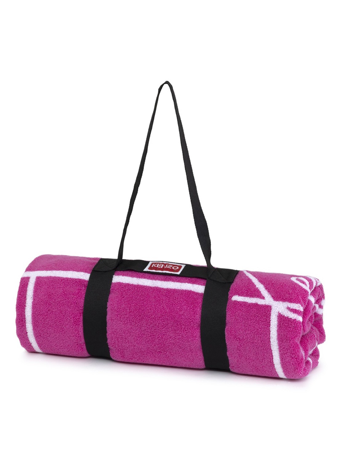 KENZO K Tatami strandlaken 90 x 170 cm - detail fuchsia