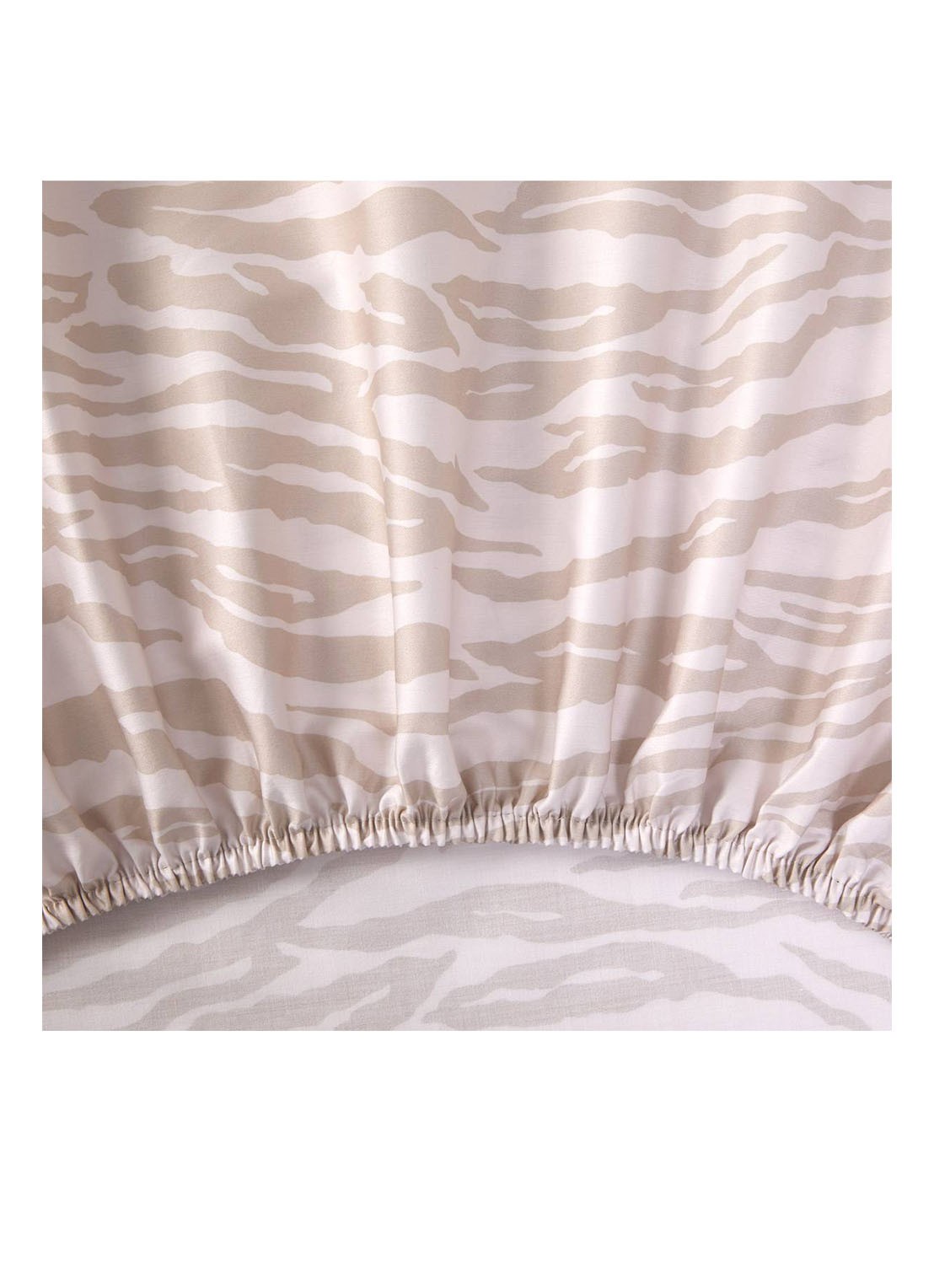 KENZO K Tora hoeslaken van katoen, hoekhoogte 33 cm - voorkant 6 beige