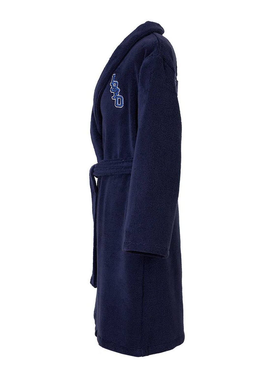 KENZO K Vtiger badjas van  katoen met logoprint - voorkant 2 donkerblauw