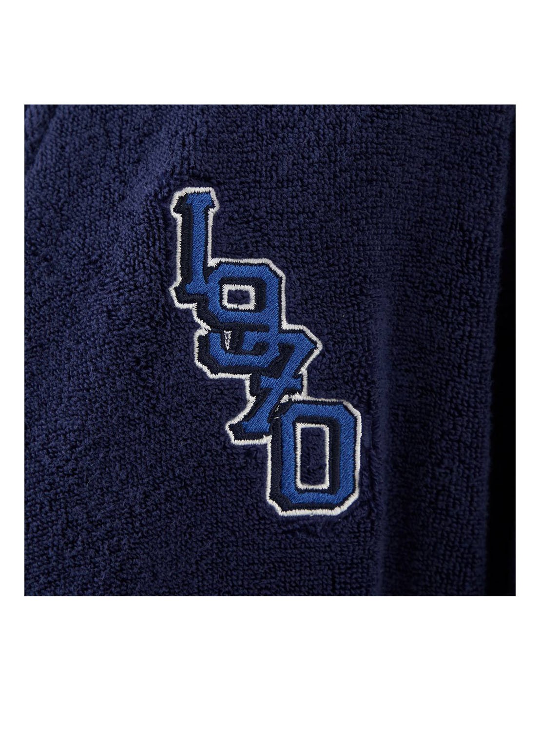 KENZO K Vtiger badjas van  katoen met logoprint - detail 9 royalblauw