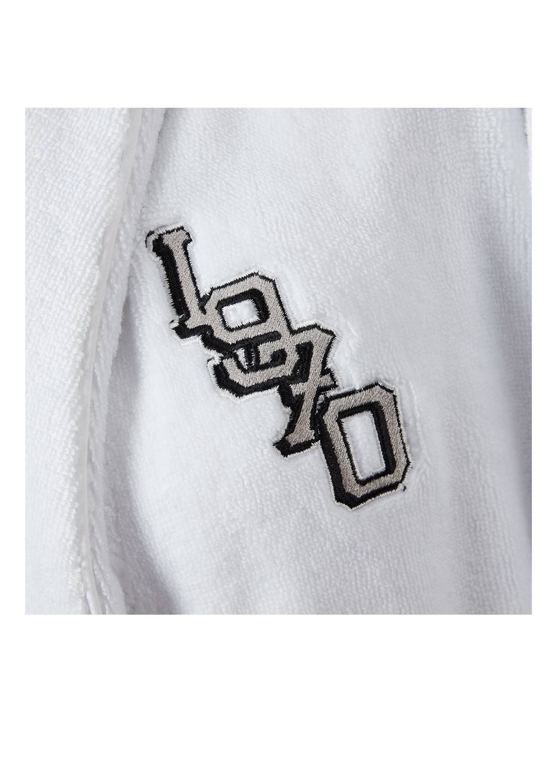 KENZO K Vtiger badjas van  katoen met logoprint - detail 10 wit
