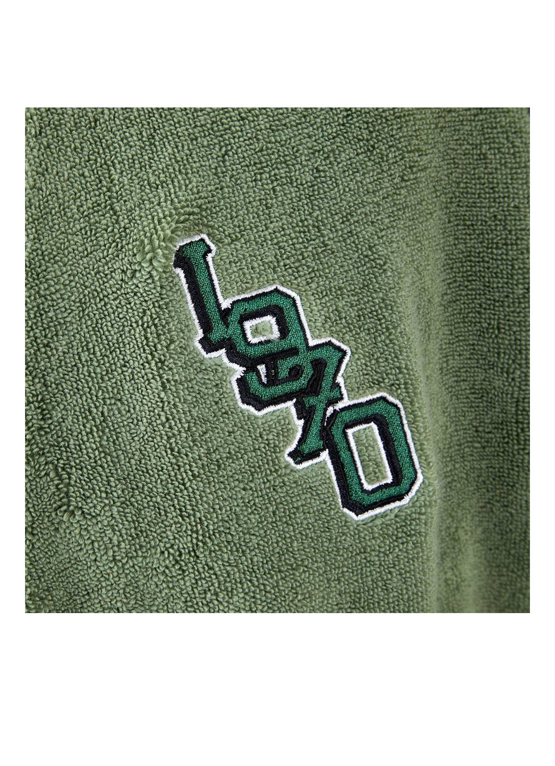 KENZO K Vtiger badjas van  katoen met logoprint - detail 4 groen