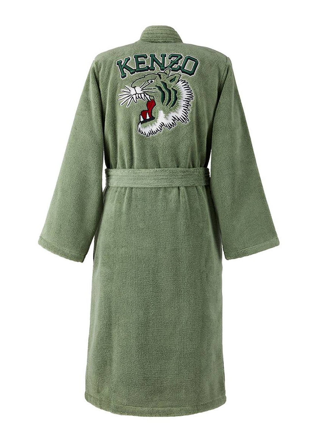 KENZO K Vtiger badjas van  katoen met logoprint - achterkant 11 groen
