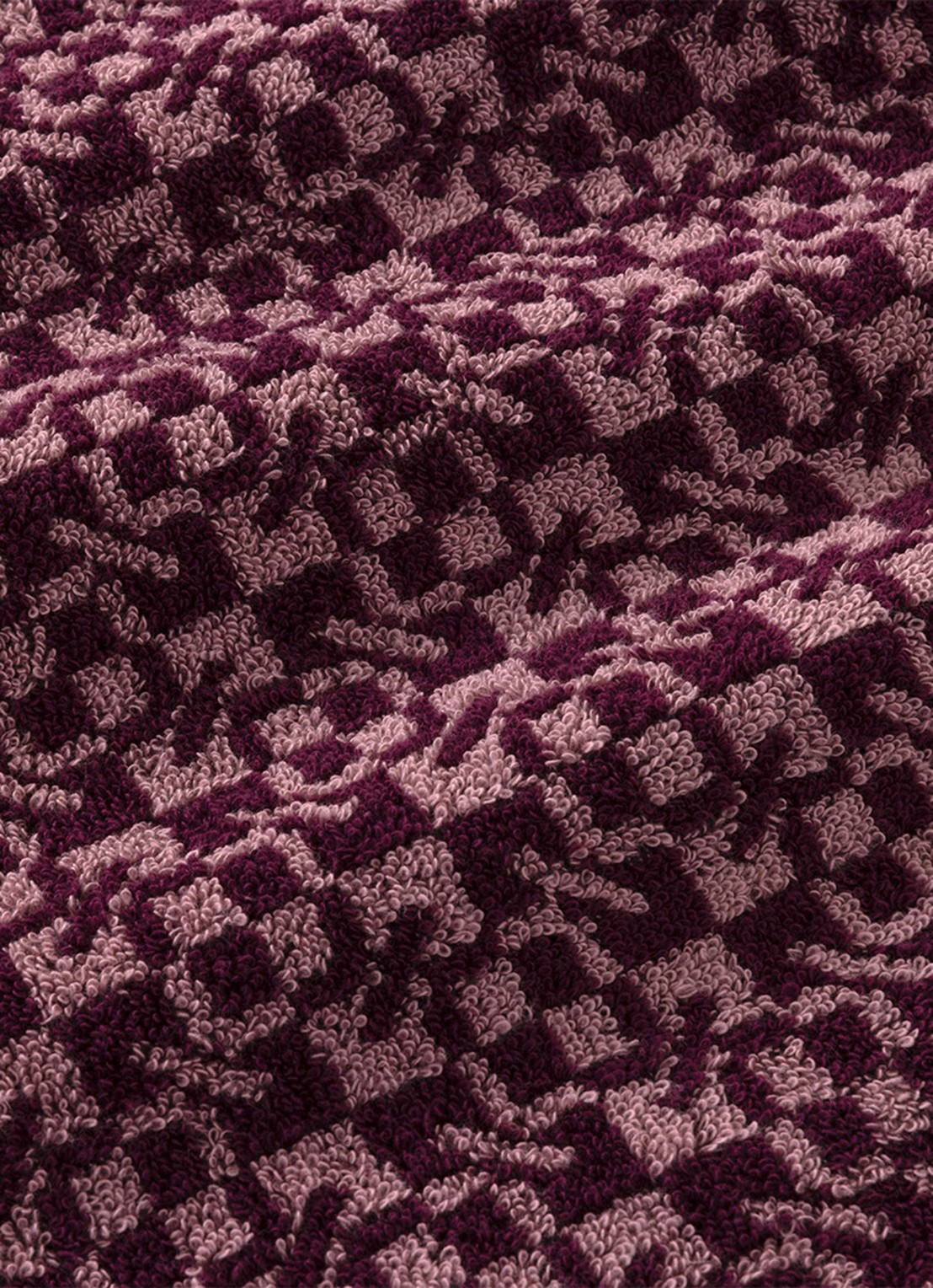 KENZO Kenzoka badhanddoek 90 x 150 cm - detail 2 aubergine