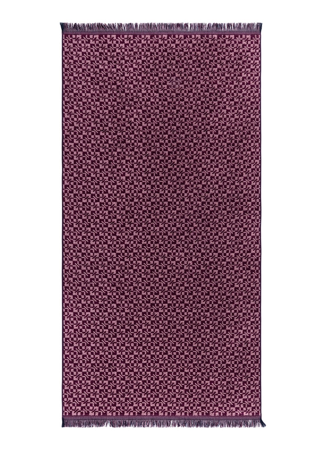 KENZO Kenzoka badhanddoek 90 x 150 cm - voorkant 4 aubergine