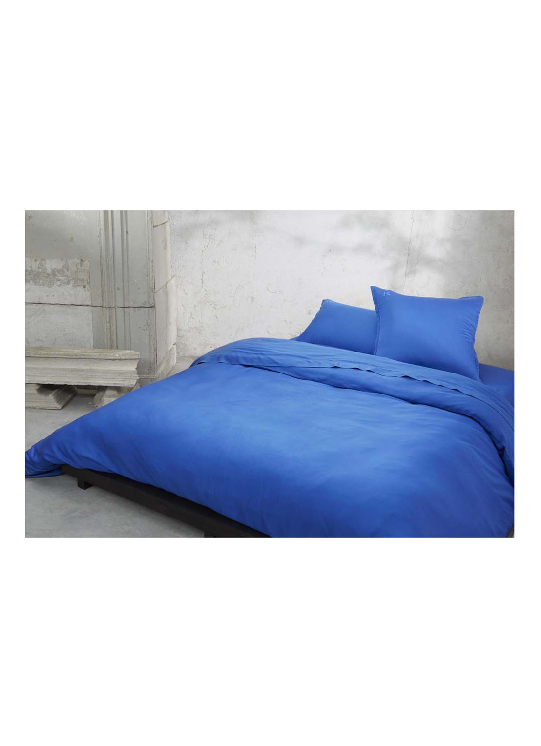 KENZO KZ Iconic dekbedovertrek  300TC - exclusief kussenslopen - detail 3 blauw
