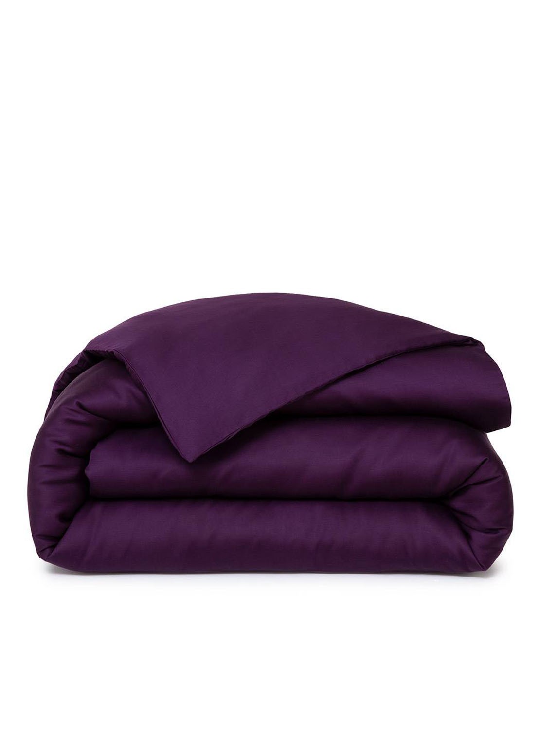 KENZO KZ Iconic dekbedovertrek  300TC - exclusief kussenslopen - voorkant aubergine