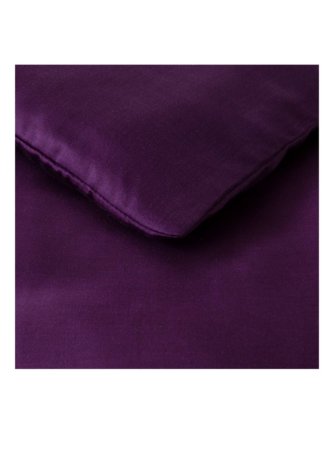 KENZO KZ Iconic dekbedovertrek  300TC - exclusief kussenslopen - voorkant 2 aubergine