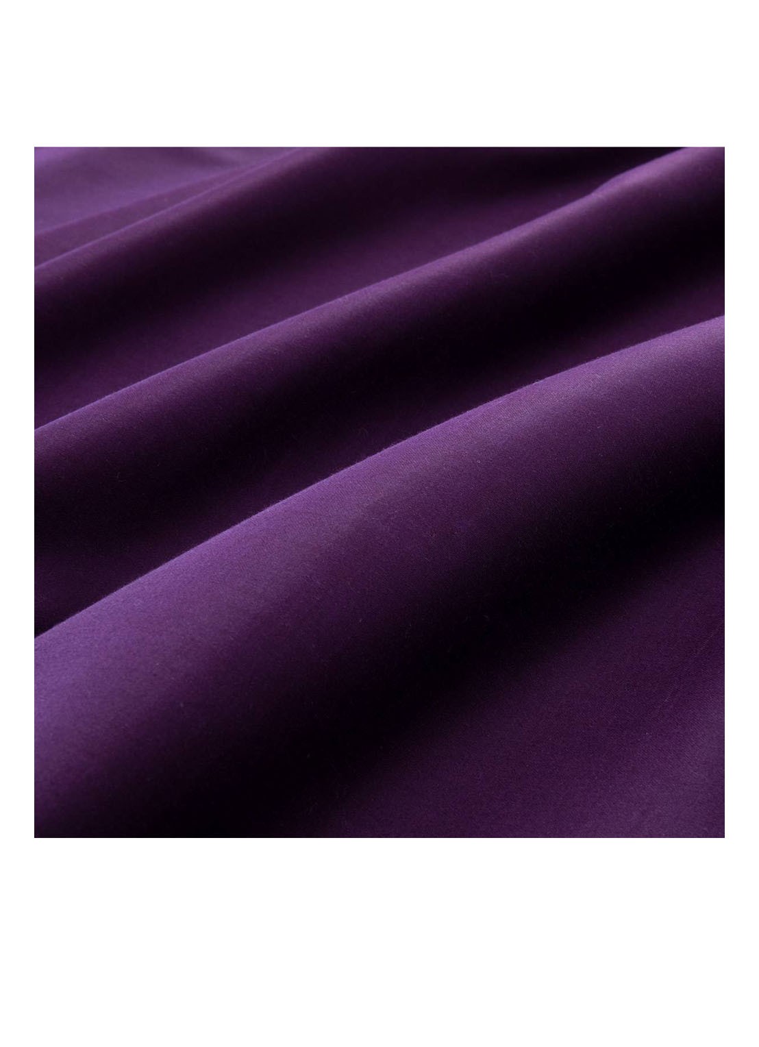 KENZO KZ Iconic laken van katoensatijn 300TC - achterkant 2 aubergine