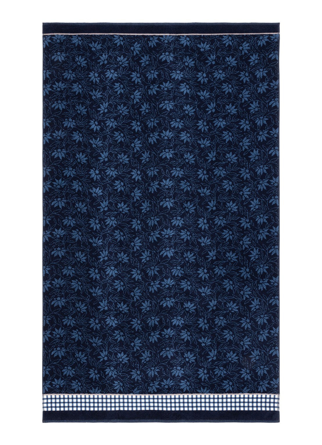 KENZO Rythm badhanddoek 70 x 140 cm - voorkant 4 donkerblauw