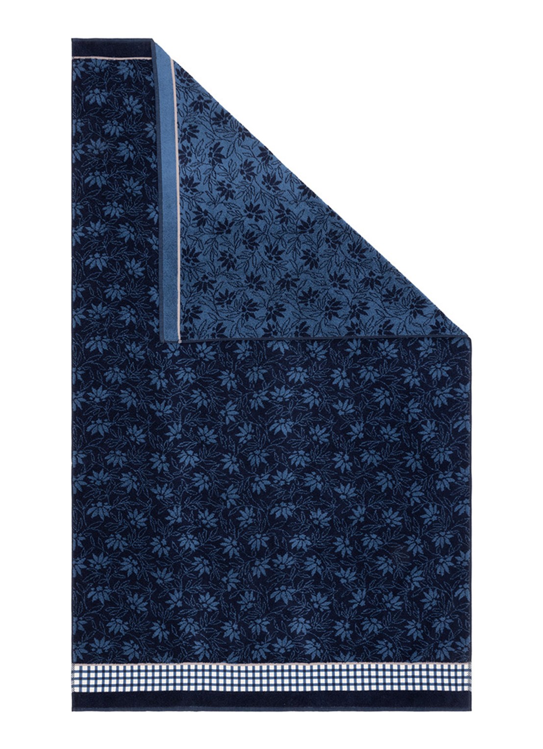KENZO Rythm badhanddoek 70 x 140 cm - voorkant 5 donkerblauw