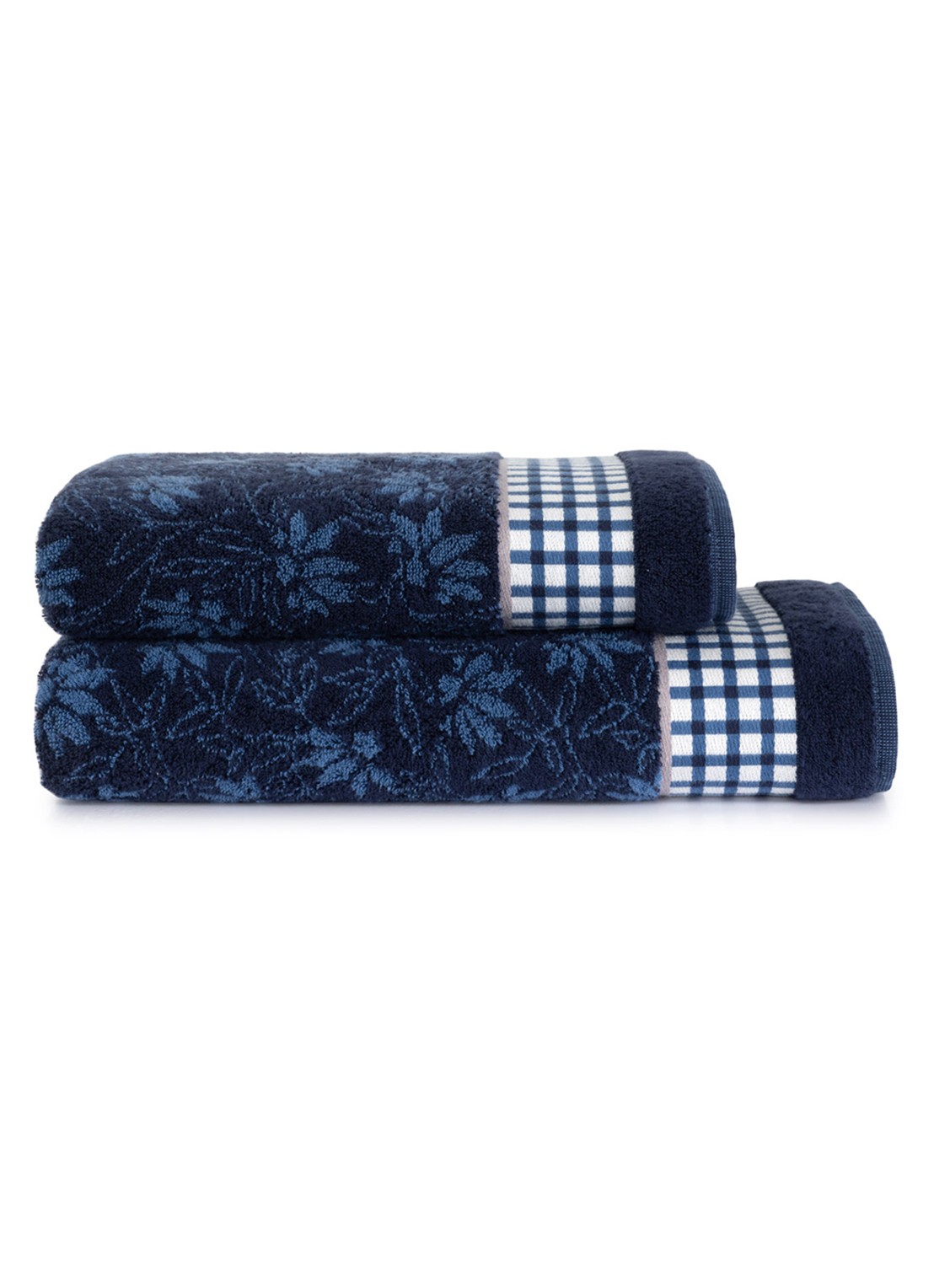 KENZO Rythm badlaken 90 x 150 cm - voorkant 2 donkerblauw