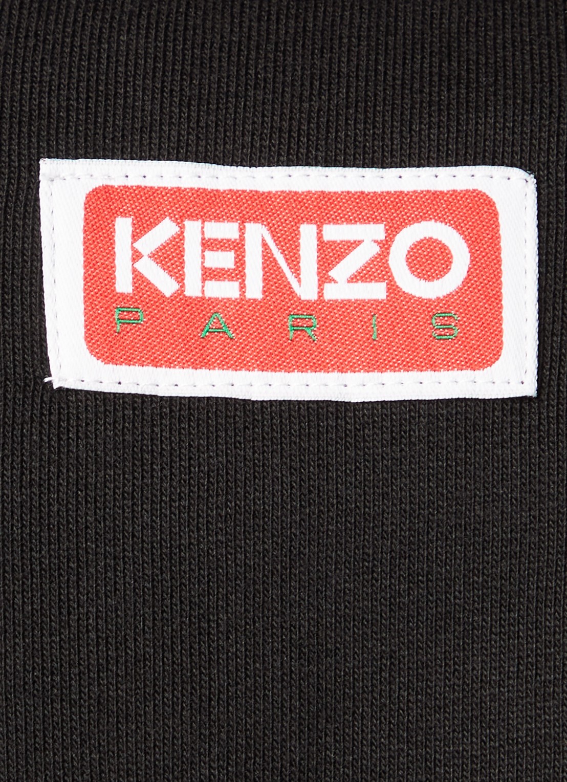 KENZO Sweater met front- en backprint - detail 5 zwart