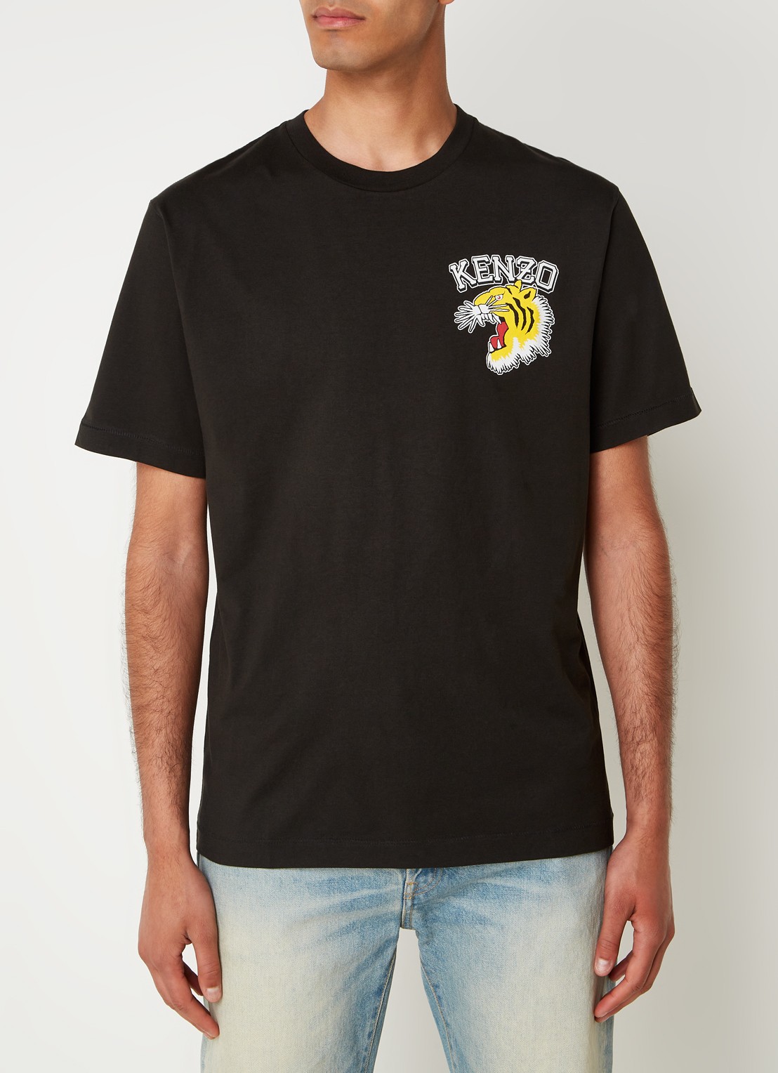 KENZO T-shirt met logoprint - detail 3 zwart